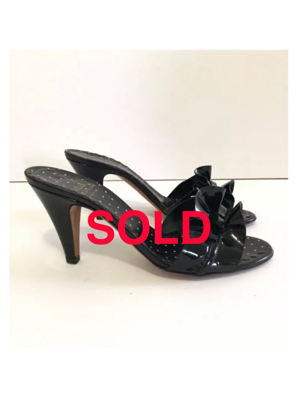 Moschino Black Patent Leather Heels